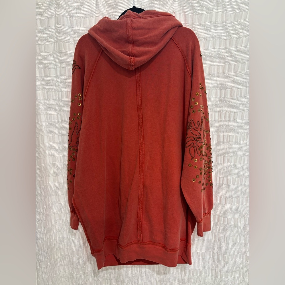 We The Free Coral Hoodie with Gold Accents - Picture 4 of 4